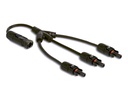 Delock Splitter Kabel DL4 1x Stecker zu 3x Buchse 4 mm², 35 cm