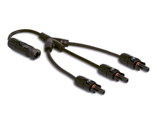 [90277446 1512201] Delock Splitter Kabel DL4 1x Stecker zu 3x Buchse 4 mm², 35 cm
