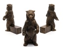 Jardinopia Pflanzentopffüsse Potty Feet Grizzlybär, 3er Set