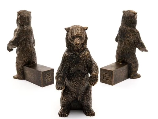 [90277461 1482147] Jardinopia Pflanzentopffüsse Potty Feet Grizzlybär, 3er Set