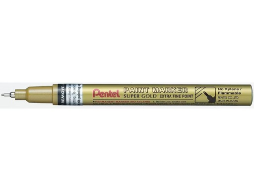[90277493 1513219] pentel Permanent-Marker Paint 0.7 mm, Gold Metallic