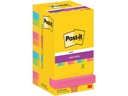 Post-it Notizzettel Super Sticky 76 x 76 mm, Mehrfarbig, 12 Blöcke
