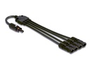 Delock Splitter Kabel DL4 1x Buchse zu 4x Stecker 4 mm², 50 cm
