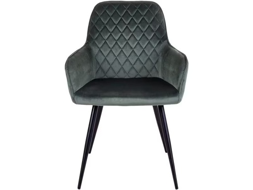[90277561 1509493] House Nordic Stuhl Harbo 65 x 57 x 87, Grün/Schwarz, 2 Stück