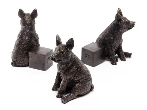 [90277621 1482141] Jardinopia Pflanzentopffüsse Potty Feet Schwein, 3er Set