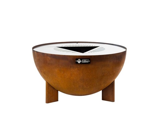 [90277622 1485474] FEU DU JARDIN Feuerstelle Tria, Ø 98 cm, Rost