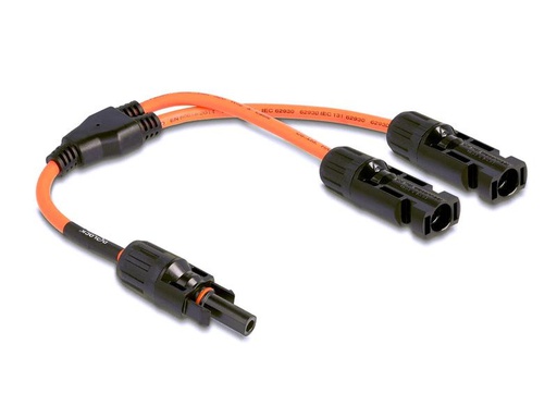 [90277653 1512205] Delock Splitter Kabel DL4 1x Buchse zu 2x Stecker 4 mm², 30 cm