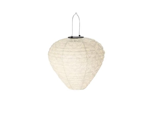 [90277730 1503469] STT Lampion Solar, Drop, Ø 30 cm, Weiss