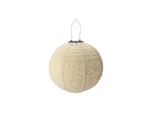 [90277734 1503467] STT Lampion Solar, Rund, Ø 30 cm, Sand
