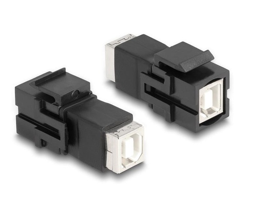 [90277736 1512199] Delock Keystone-Modul USB 2.0, B – B, (f-f) Schwarz