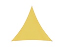 Windhager Sonnensegel Cannes, 3 m, Eckig, Gelb