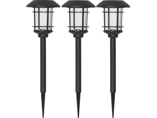 [90277767 1160544] Star Trading Gartenlicht Solar Fride Schwarz, 3 Stück