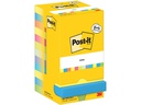 Post-it Notizzettel Super Sticky 76 x 76 mm, Mehrfarbig, 12 Blöcke