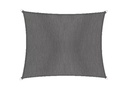 Windhager Sonnensegel Cannes, 3 x 4 m, Eckig, Anthrazit