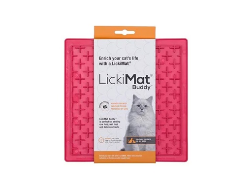 [90277965 1504176] LickiMat Futtermatte Cat Buddy, 20 x 20 cm, Pink