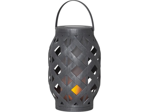 [90277990 1002876] Star Trading Laterne Solar Flame, Grau