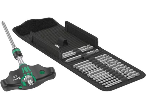 [90277996 1492826] Wera Bit-Set Kraftform Kompakt 400 RA Imperial Set 1, 17-teilig