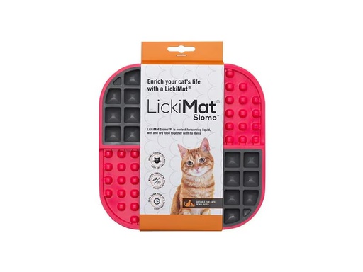 [90277999 1504181] LickiMat Futtermatte Cat Slomo, 20 x 20 cm, Pink
