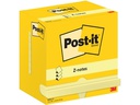 Post-it Notizzettel Z-Notes 76 x 127 mm, Gelb, 12 Blöcke