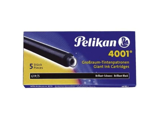 [90047308 1064895] Pelikan Tintenpatrone Grossraum GTP/5 Schwarz, 5 Stück