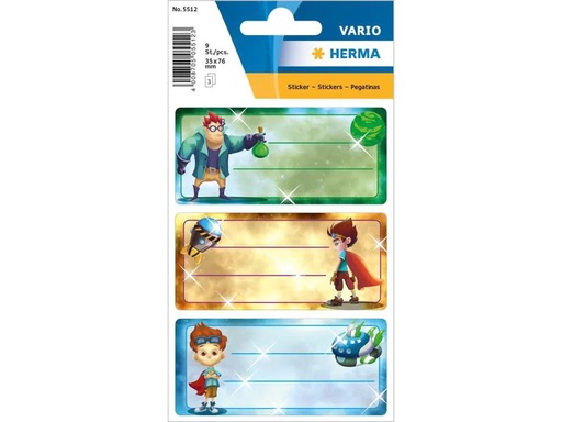 [90047310 1059334] Herma Stickers Schuletiketten Superhelden