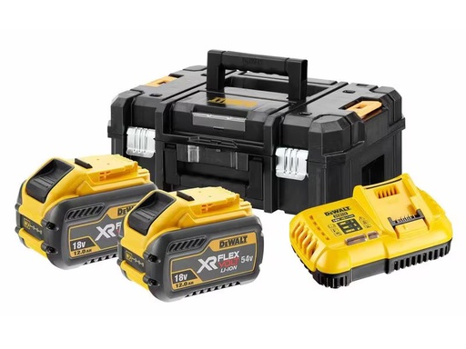 [90278131 1423815] DeWalt Starter-Set XR Ladegerät und 2x 54 V 12 Ah Akku