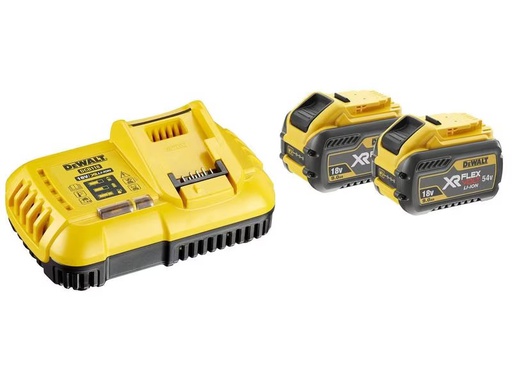 [90278229 1423814] DeWalt Starter-Set XR Ladegerät und 2x 54 V 9 Ah Akku