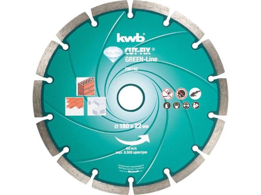 [90047329 492699] kwb Trennscheibe Green-Line Diamant 180 mm