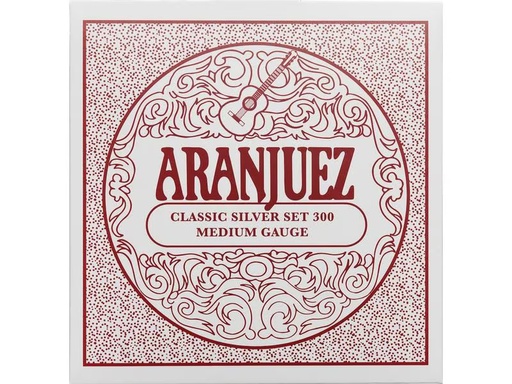 [90278445 1517439] Aranjuez Gitarrensaiten Classic Silver 300 – Medium Gauge