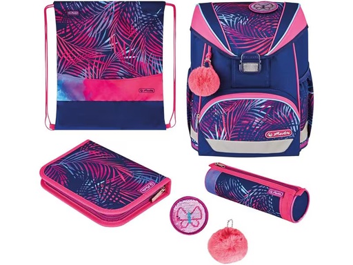 [90278599 1485757] Herlitz Schulthek UltraLight Plus Tropical 4-teiliges Set