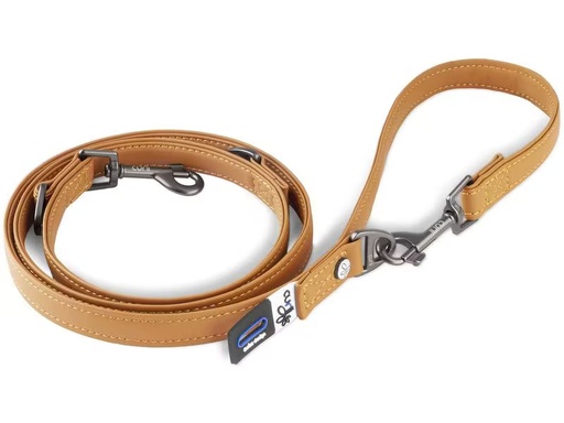 [90278891 1514195] curli Hundeleine aus Apfelleder, M, 1.6 m, Braun