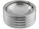 relaxdays Aschenbecher mit Deckel Silber