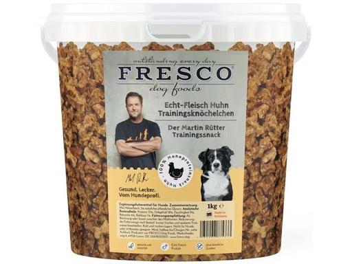 [90279048 1362843] FRESCO Leckerli Martin Rütter Trainingsknöchelchen Huhn, 1 kg