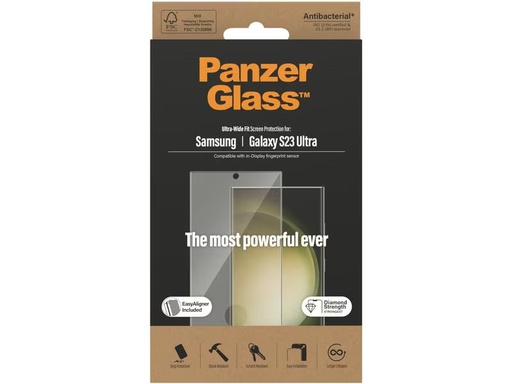 [90279196 1496189] Panzerglass Displayschutz Ultra Wide Fit S23 Ultra mit Applicator