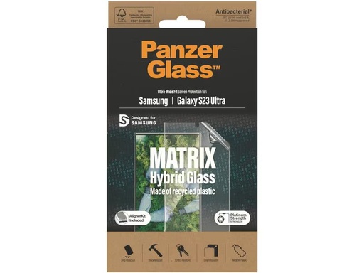 [90279232 1496192] Panzerglass Displayschutz Ultra Wide Fit PET Galaxy S23 Ultra