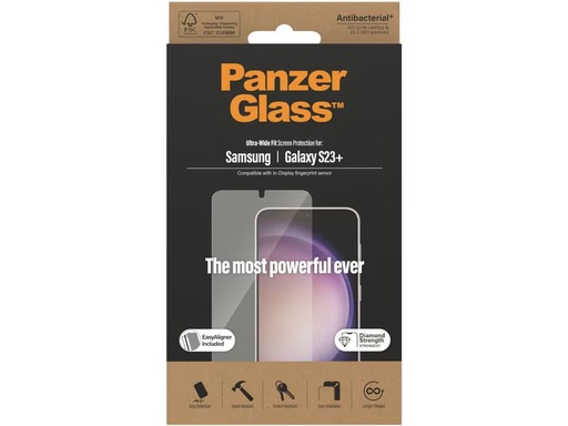 [90279286 1496188] Panzerglass Displayschutz Ultra Wide Fit S23+ mit Applicator