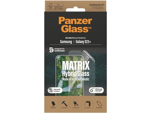 [90279325 1496191] Panzerglass Displayschutz Ultra Wide Fit PET Galaxy S23+