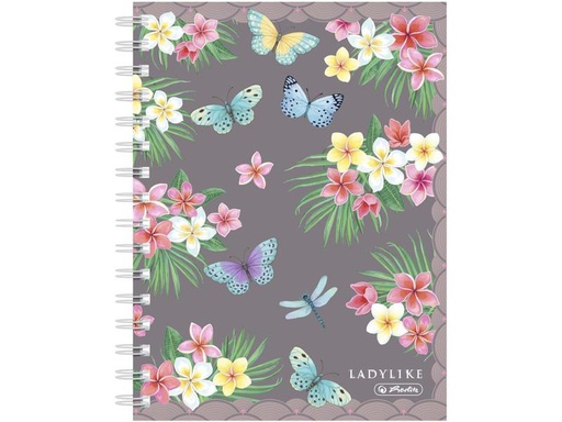 [90279364 1496913] Herlitz Notizbuch Ladylike Butterflies A5, 100 Blätter