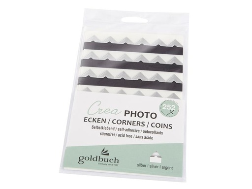 [90047459 1197105] Goldbuch Fotoecken Crea 252 Stück, Silber