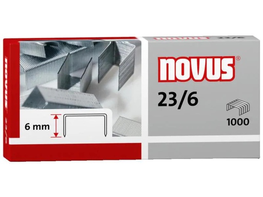 [90047491 914633] Novus Heftklammer 23/6 1000 Stück