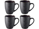 Bitz Kaffeetasse 300 ml, 4 Stück, Schwarz/Dunkelblau
