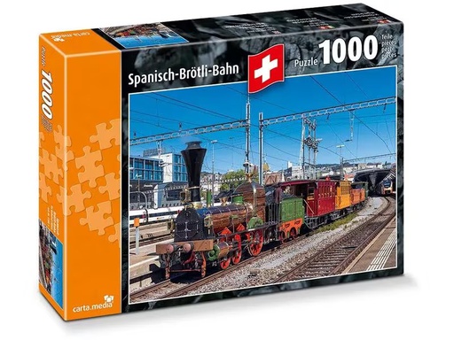 [90279939 1522309] Carta.Media Puzzle Eisenbahn: «Spanisch-Brötli-Bahn»