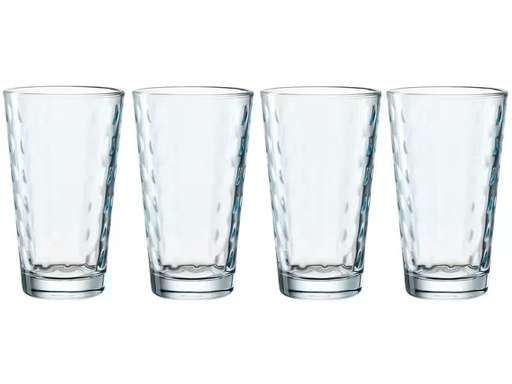 [90280002 1506124] Leonardo Trinkbecher LD Optic XL 540 ml, 4 Stück, Hellblau