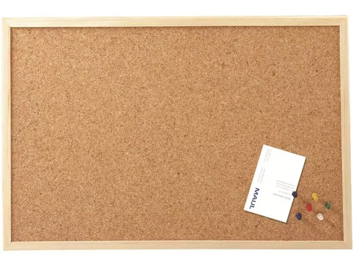 [90280140 1515301] Maul Pinnwand mit Holzrahmen, 40 x 60 cm, Kork