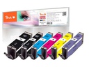 Peach Tintenset Canon PGI-580XXL / CLI-581XXL BK, PBK, PB, C, M, Y