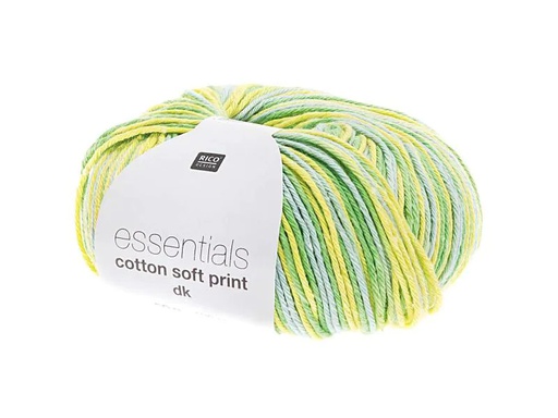 [90047591 945148] Rico Design Wolle Essentials Cotton Soft Print 50 g Grün; Hellgrün