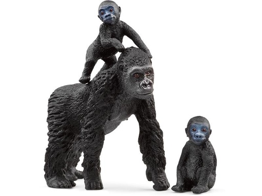 [90280276 1450894] Schleich Spielfigurenset Wild Life Flachland Gorilla Familie