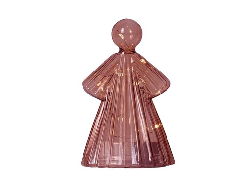 [90280349 1523740] Sirius Tischdeko Engel Albert, Ø 9.5 x H 15 cm, Bordeaux