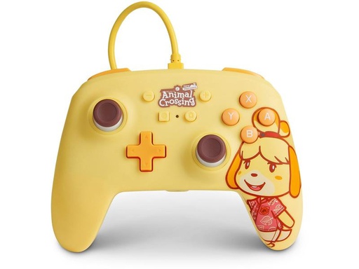 [90280579 1524814] Power A Enhanced Wired Controller Animal Crossing: Isabelle