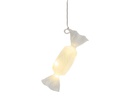 Sirius Weihnachtskugel Bonbon Hannah, 12 cm, Weiss